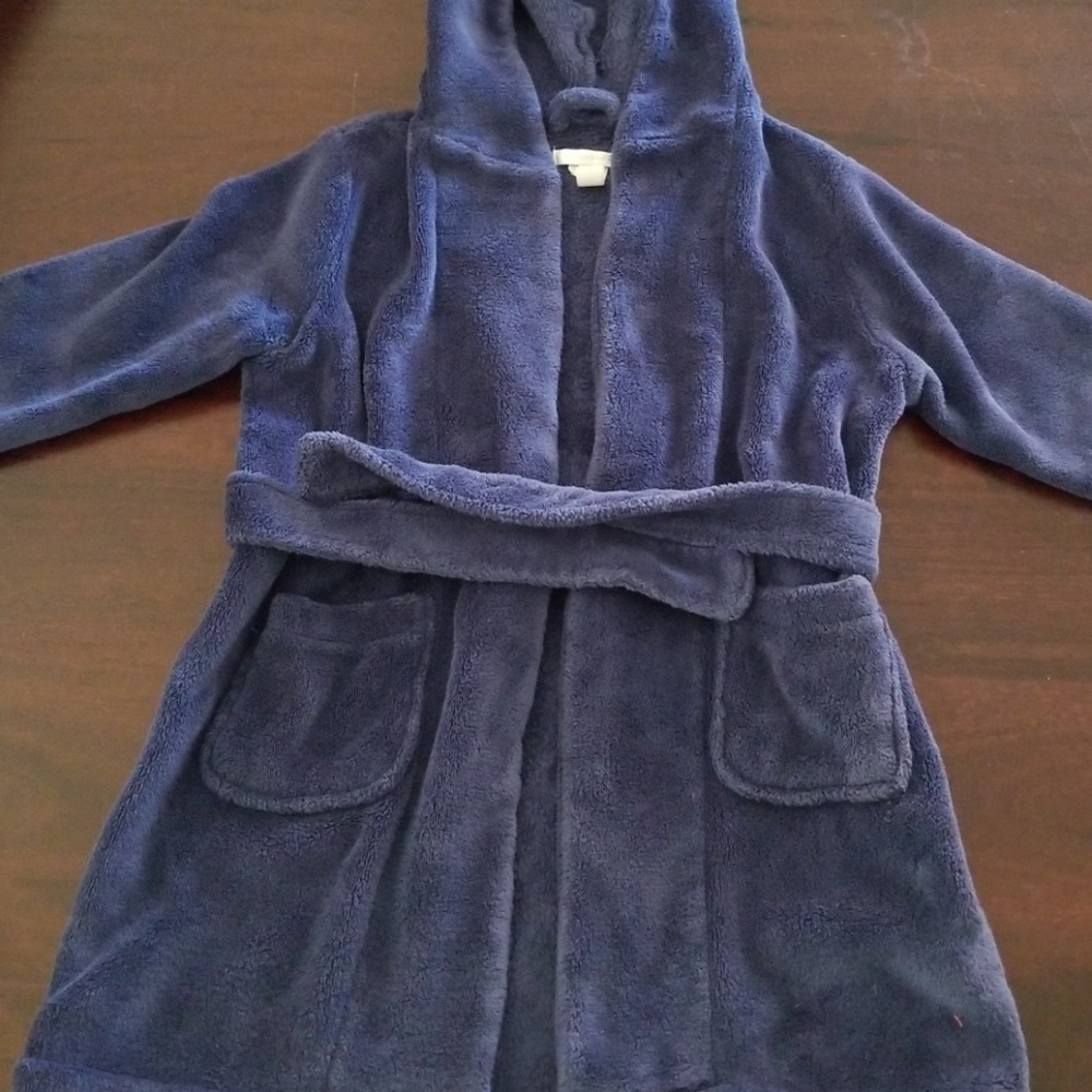 Pottery Barn kids hooded robe.